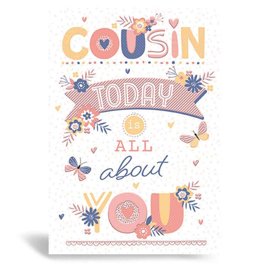 Prelude Pzazzle C50 Birthday Cousin 6pk
