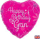 Happy Birthday Gran 18" Foil Balloon
