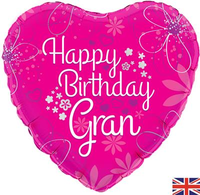 Happy Birthday Gran 18" Foil Balloon