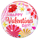 Bubble Balloon 22" Valentine's Paper Fans