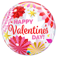 Bubble Balloon 22" Valentine's Paper Fans