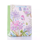 Medium Tulip gift bag with colorful flower and butterfly designs, perfect for special occasions, set of 6.