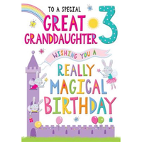 Regal C75 Birthday Age 3 Great-Granddaughter 6pk