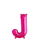 Northstar Foil Balloon Magenta 16" Letter J