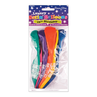 Simon Elvin Satin Age 18 10" Latex Balloons 6pk