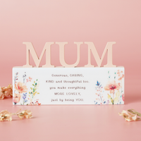 Widdop The Cottage Garden Plaque Mum