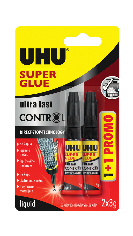 UHU 2 Pack Super Glue 3g