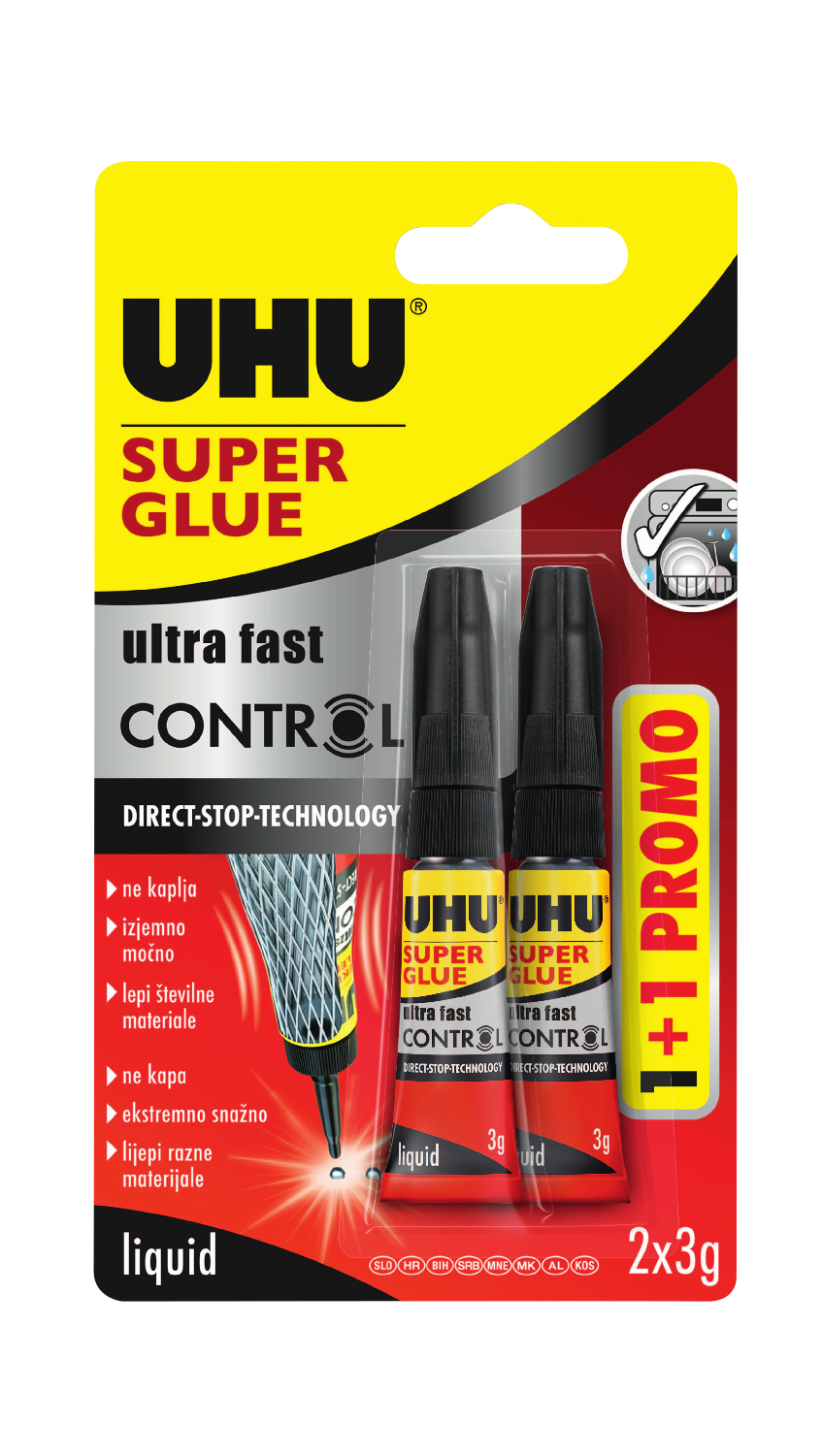 UHU 2 Pack Super Glue 3g