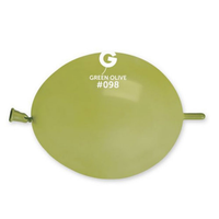 Gemar 100 Pack Latex Balloons Glink Olive Green 6