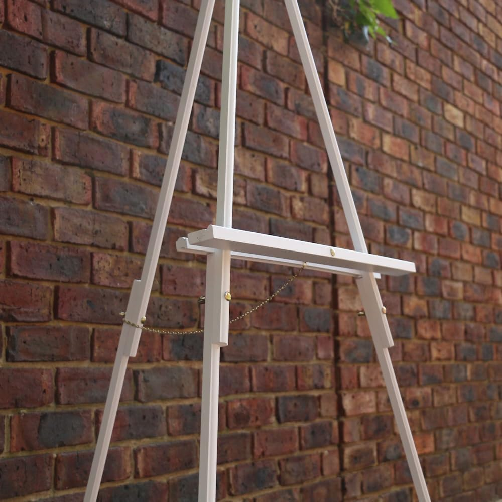 Tiger Feet Wood Display Easel Marshall White 152cm