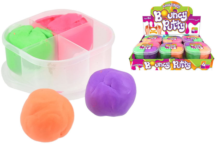 Kandy Toys 12 Pack Bouncy Putty 50g