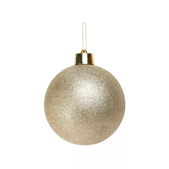 Glitter Shatterproof Bauble Champagne 20cm