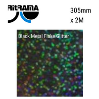Ritrama Vinyl Metal Flake Black 305mm x 2m