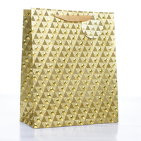 Tulip 6 Pack Gift Bags Gold Holographic Medium
