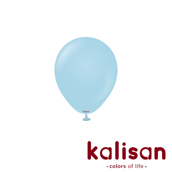Kalisan Macaron Blue 5" Latex Balloons 100pk
