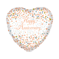 Oaktree Fizz Anniversary Rose Gold 18" Foil