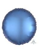 Anagram Foil Balloon Satin Luxe Azure Round 18"