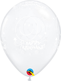 Qualatex Retirement Diamond Clear 11" Latex 25pk