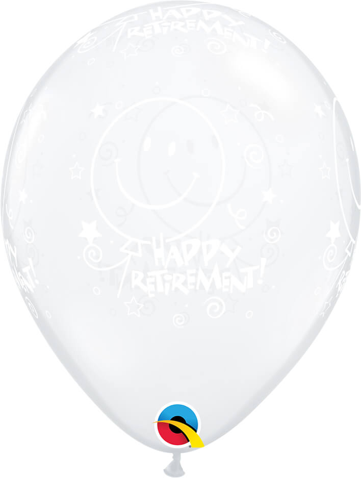 Qualatex Retirement Diamond Clear 11" Latex 25pk