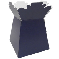 Florist Supplies UK Bouquet Box Glossy Navy Blue