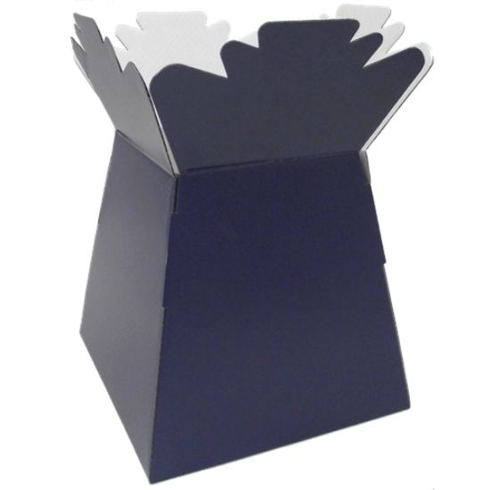 Florist Supplies UK Bouquet Box Glossy Navy Blue
