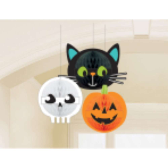 3 D cor Honeycomb Hallo-ween Friends