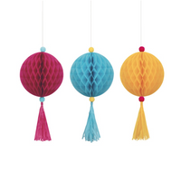 Tissue Ball And Tassel Decoration Kit 3pk