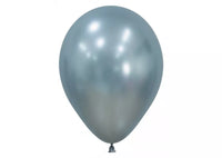 Sempertex Silk Arctic Blue 12-inch latex balloons, 12-pack, decorative latex balloons for celebrations and events.