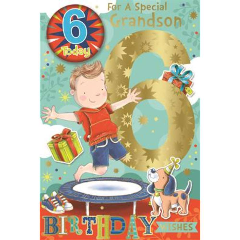 Xpress Yourself C75 Birthday Age 6 Grandson 6pk