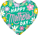 Prima Mother's Day Ditsy Floral 18-inch foil balloon with colorful floral pattern for celebrations.