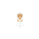 Bride Bear 14" Mini Shape Foil Balloon