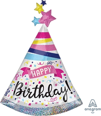Anagram Birthday Sparkle Banner 36" Foil Balloon