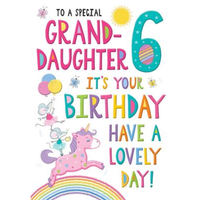Regal C75 Birthday Age 6 Granddaughter 6pk