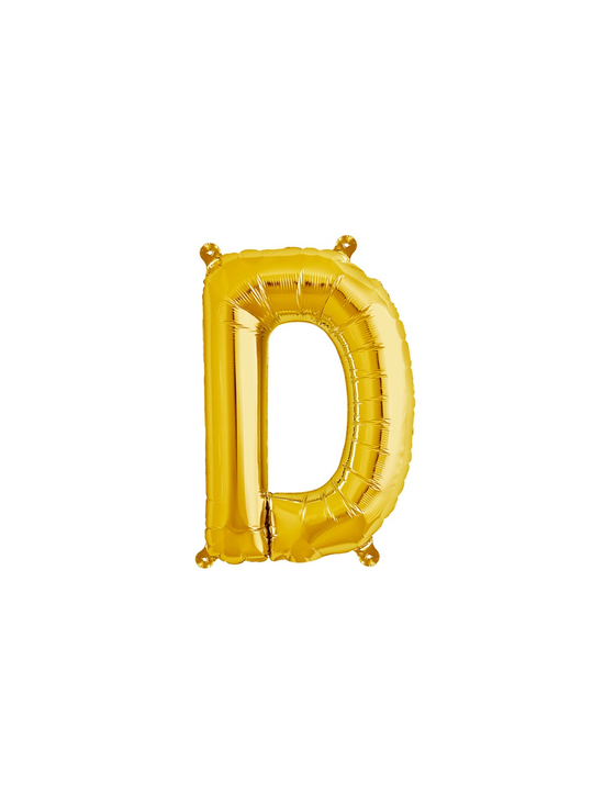 Qualatex Foil Balloon Gold 16" Letter D