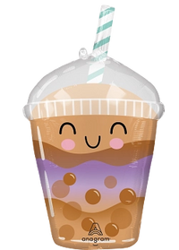 Anagram Sippy Friends Boba Tea 29" Foil Balloon