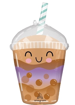Anagram Sippy Friends Boba Tea 29" Foil Balloon