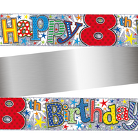 Simon Elvin Banner Age 8 Colourful 9ft