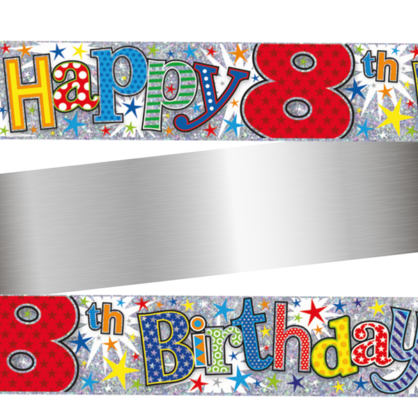 Simon Elvin Banner Age 8 Colourful 9ft