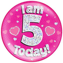 Oaktree Badge 5 Today Pink Jumbo 6