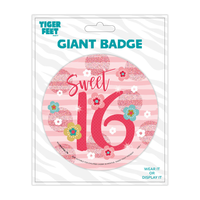 Big Badges Age 16 Female 6pk