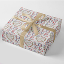 24pk Giftwrap Text Wedding Day + 12 FREE Tags