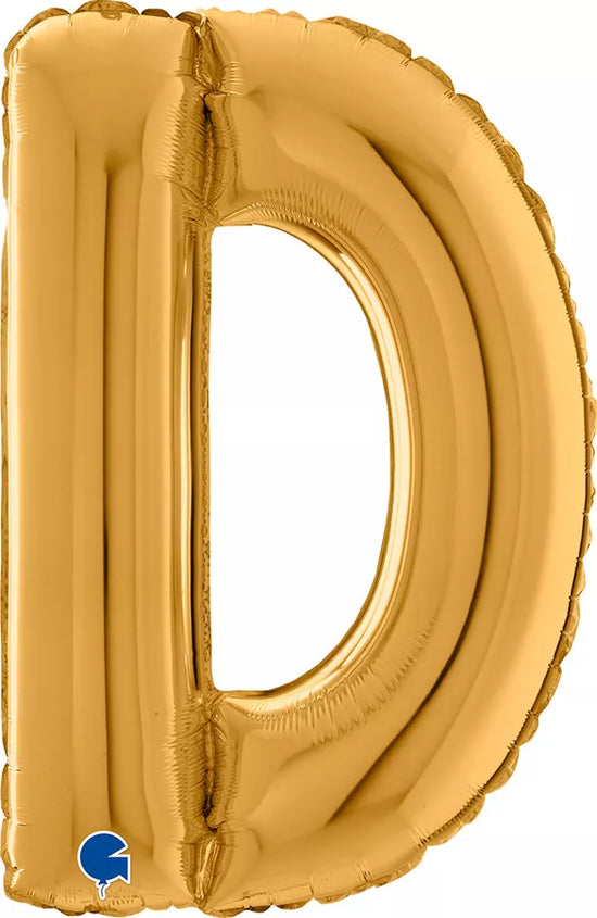 Grabo Foil Balloon Gold 26" Letter D