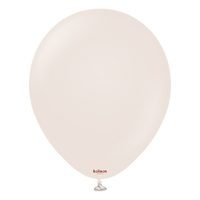 Kalisan Retro White Sand 18" Latex Balloons 25pk