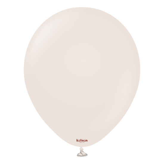 Kalisan Retro White Sand 18" Latex Balloons 25pk