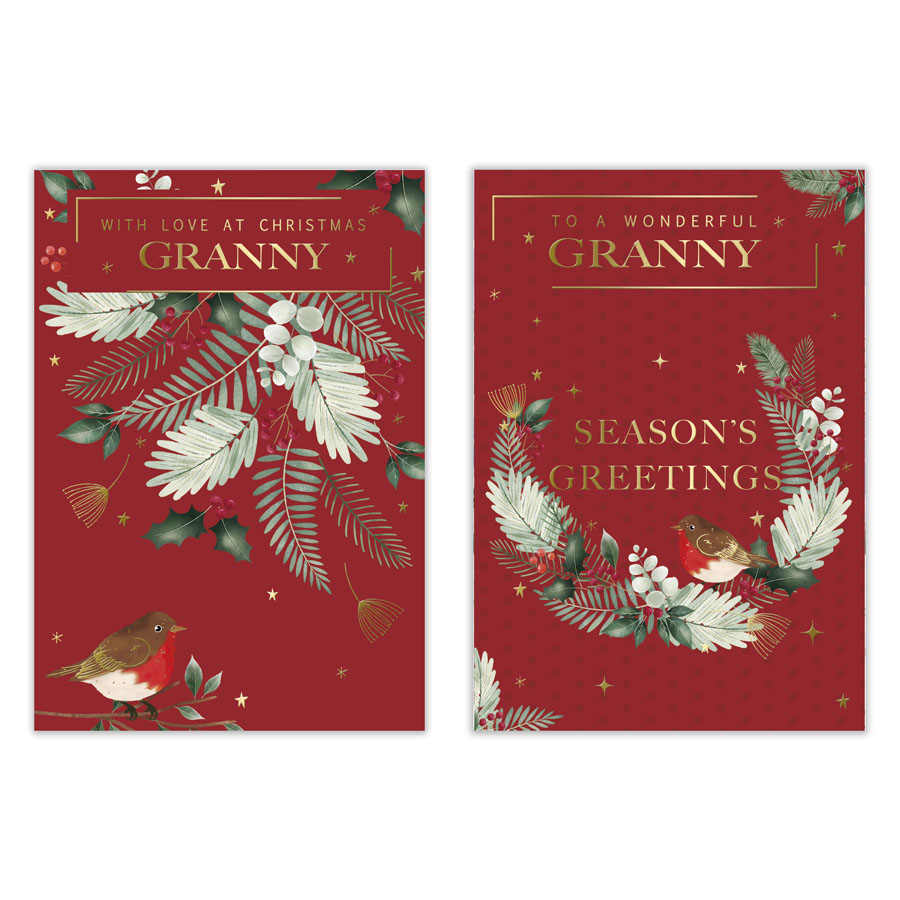 Poppyhill 12 Pack Cards C50 Christmas Granny