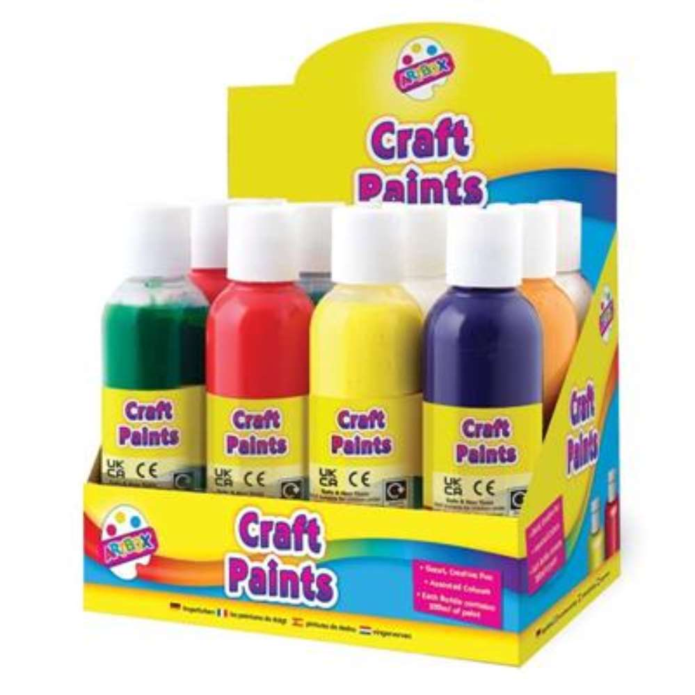 12 Craft Paints 200ml