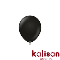 Kalisan Standard 5" Black Latex Balloon 100pk
