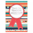Set of six Prelude C50 Thank You teaching assistant cards featuring colorful designs for expressing appreciation.
