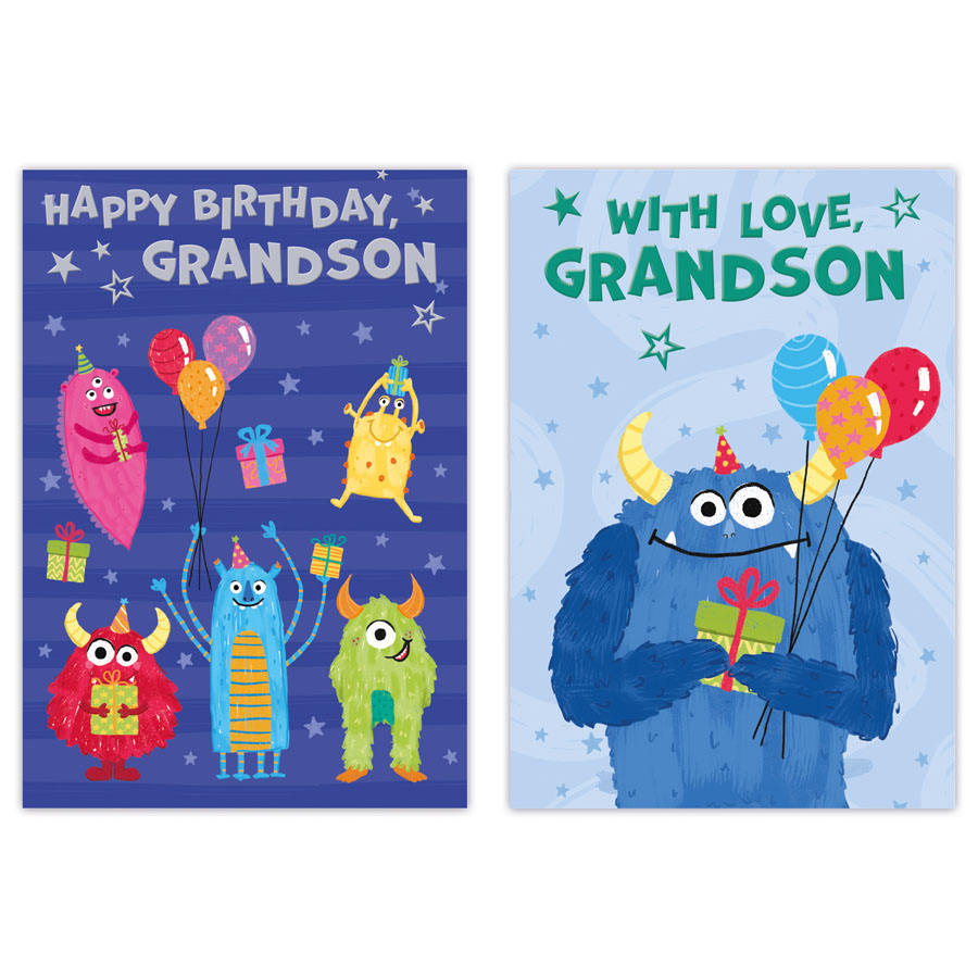 Poppyhill C50 Birthday Grandson 12pk