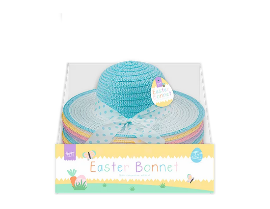 Gem Imports 24 Pack Easter Bonnet With Ribbon